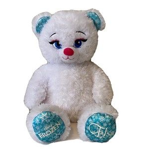 Build A Bear Elsa Frozen Disney Plush Sparkly White BABW 17” NO OUTFIT
